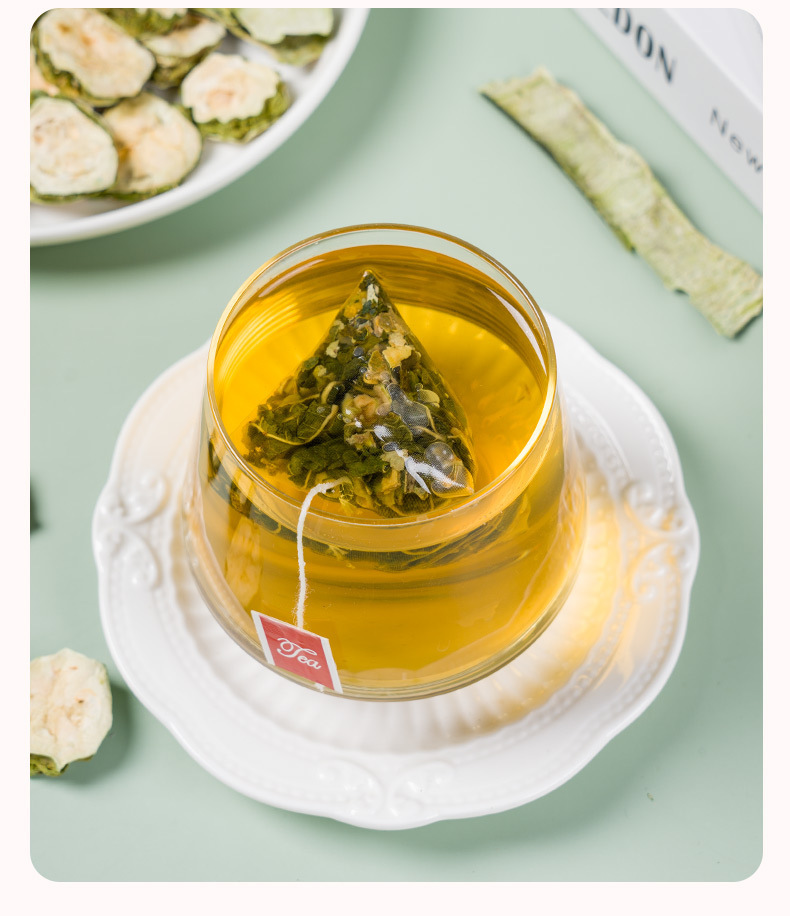 Mulberry Leaf Bitter Melon Winter Melon Tea 60g Herbal Blend for Daily Brewing in use