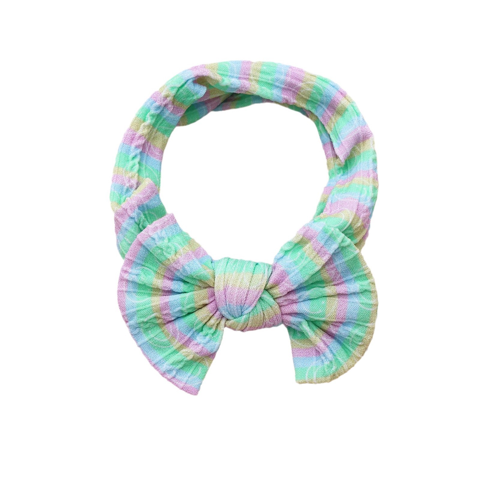 Sınır Ötesi Yeni Çocuk Saç Aksesuarları Avrupa ve Amerikan Bebek Dijital Baskılı Fiyonklu Kafa Bandı Elastik Naylon Bebek Geniş Saç Kemeri_voghion.com