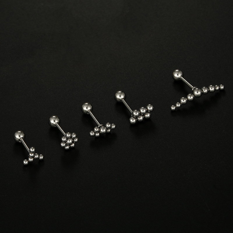 Stone-Free Inlay Material Ear Studs Classification 1 Piece Quantity 16K Real Gold Plated Stainless Steel PVD Coated Stone-Free Geometric Plating Simple Style Ear Studs For Unisex