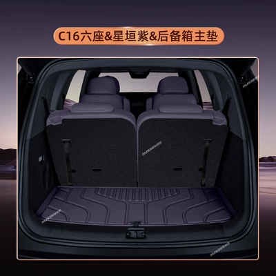 Trunk Mat Trunk Mat Semi-Enclosed 26 - six-seats-xingheng-purple-main-trunk-pad-leapmoon-c16