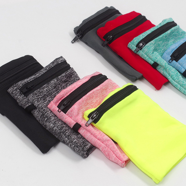 Multicoloured sports elastic wrist bag