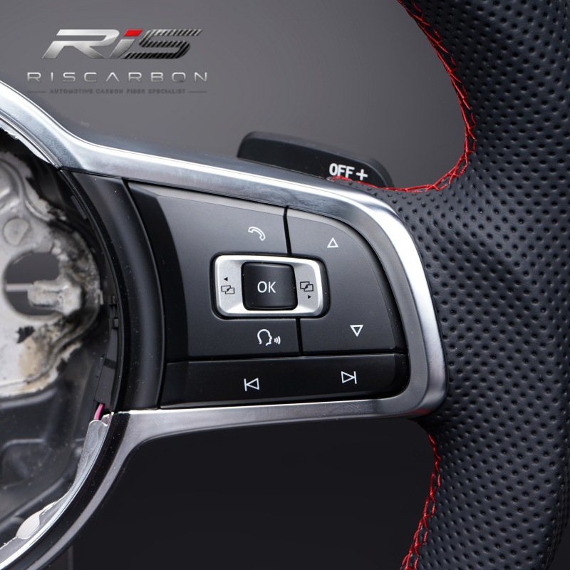 Suitable for Volkswagen Full Leather Red Label Steering Wheel Golf Mk7/Mk7.5 Gti/R 2013-2020