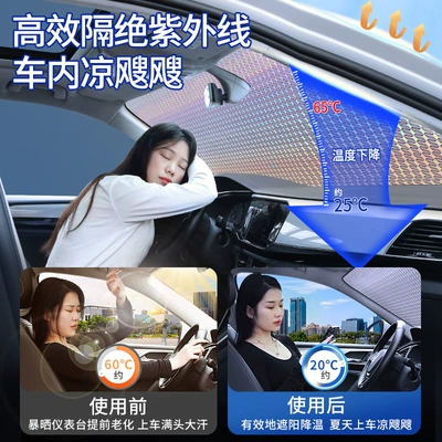 Sun shade, sunscreen heat insulation sunshade
