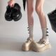 2025 New Style Slip-on Baotou Slippers Spring Thick Bottom Fashionable Small Half Slippers Women's Lazy Slippers for Outer Wear