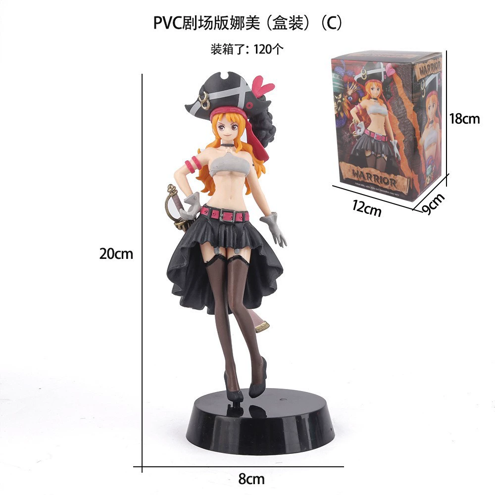 Фигурки One Piece, периферия Лукаки и Эсолон 100 сцен модельные фигуры, оптовые украшения персонажей Нами и Робин