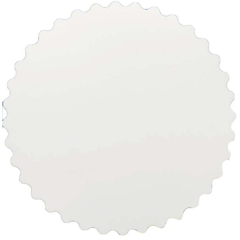 Estera inferior de la torta bandeja inferior de postre mousse para hornear estera de la torta con los dientes tarjeta de oro engrosada endurecido borde redondo bandeja de la torta