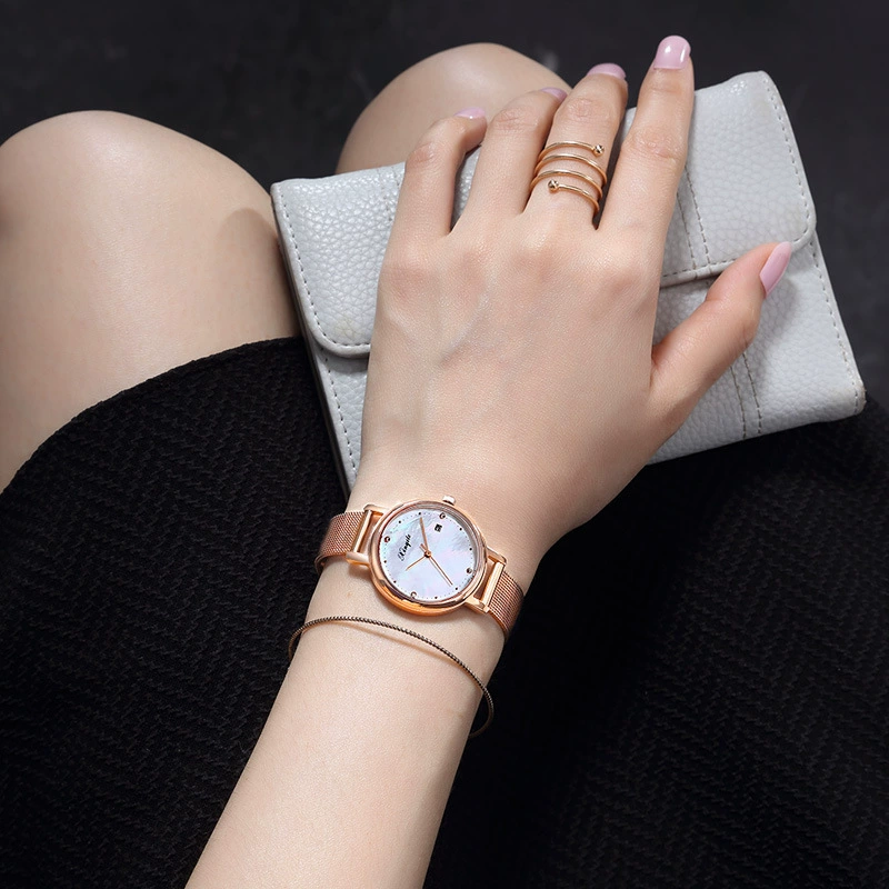 Часы 新奇特, водонепроницаемые, механические, календарь, корейский стиль, простой и элегантный дизайн, полностью автоматические