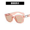 Decorations, square trend sunglasses, 2022 collection, Korean style