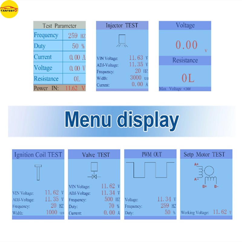 Qdb-4A Car Ignition Coil Tester Idle Stepper Motor Solenoid Valve Injector Actuator Driver Treasure