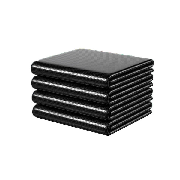 Big capacious black garbage bag for commercial use