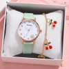 Fashionable cartoon women's watch, quartz watches, bracelet, set, with little bears