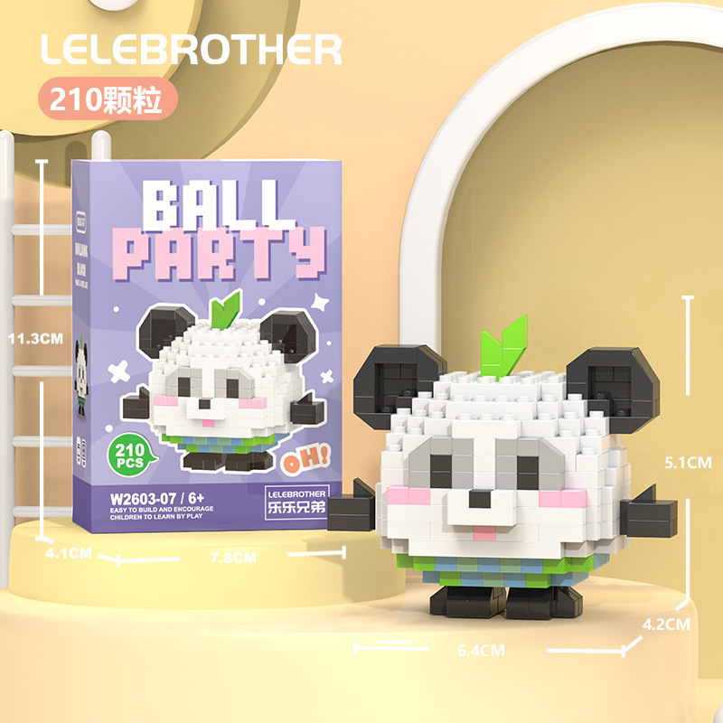 Compatible con muñeco de dibujos animados de huevo de animal de Lego, oso de fresa, bloques de construcción de Linna, juguetes educativos ensamblados para niños al por mayor