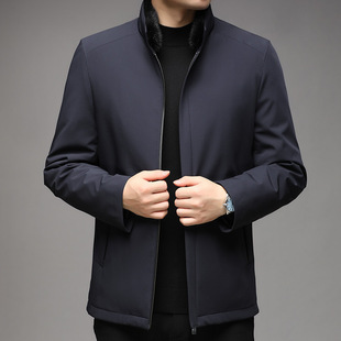 High-end mink fur collar nylon overcome men's rabbit fur liner fur dad parka jacket jacket for middle-aged men