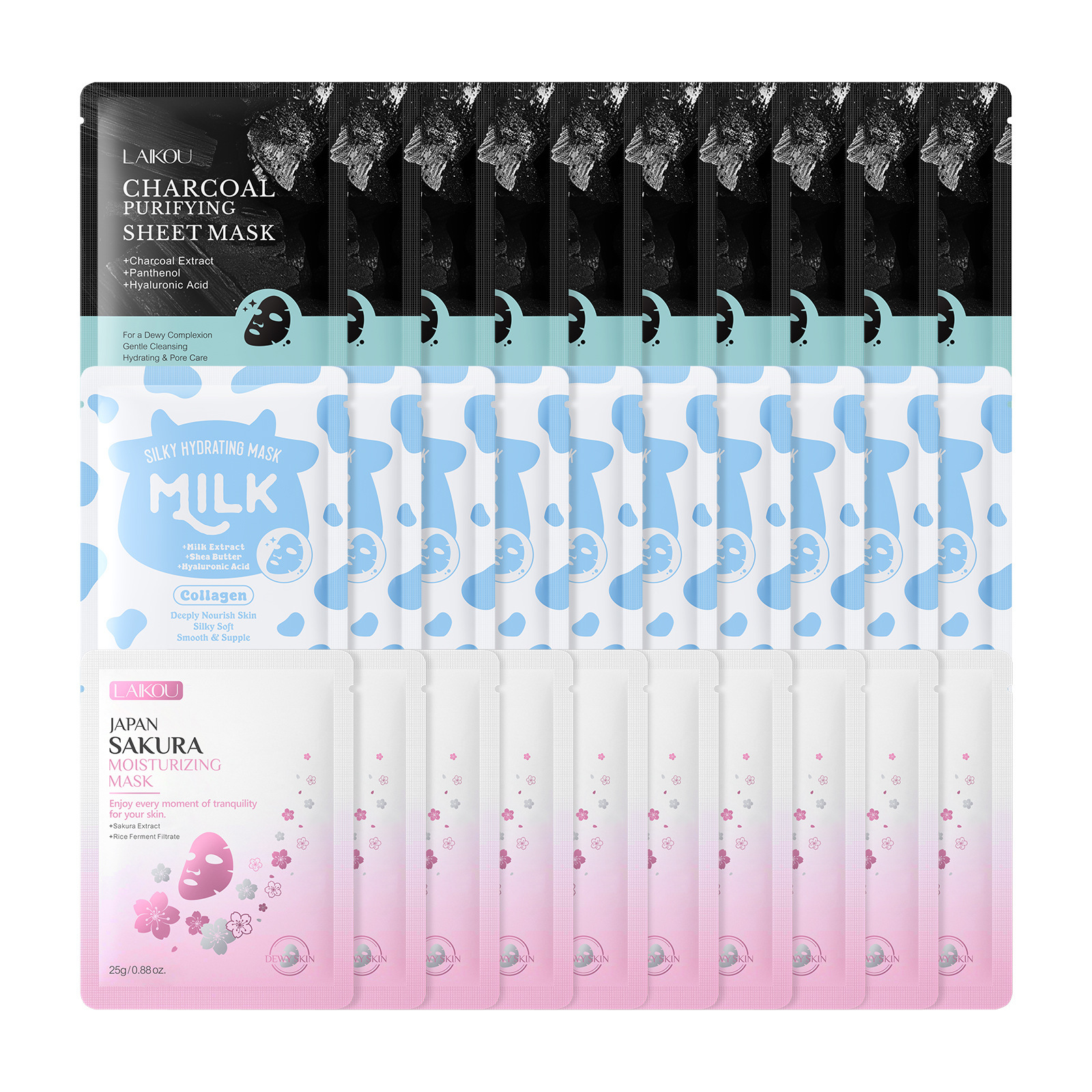 Transfronterizo LAIKOU Laixiang caracol leche de leche combinación de varios conjuntos de fábrica de combinación libre en stock