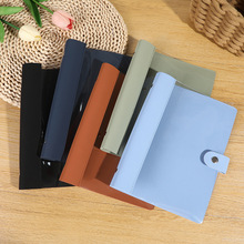 软皮质拼接PVC活页本A5B5可拆卸活页夹pu外壳笔记本手账本子定制