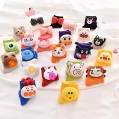 Ins Spring New Kids Socks Cotton Comfort Cute Character Kids Socks Mid-Calf Cartoon Character Baby Socks Cotton Socks