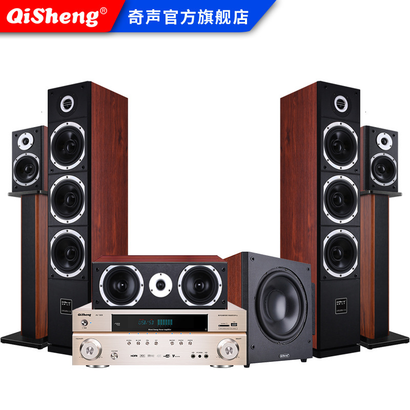奇声HQ35家庭影院5.1音响套装客厅环绕音箱家用K歌功放点歌机组合|undefined