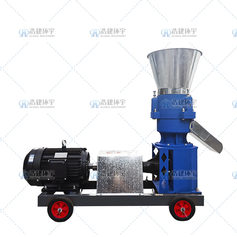 Máquina de gránulos de maíz de hierba verde pequeña extrusora diesel doméstica de aves de corral Feed Pellet Machine