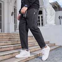Z3029 | Tide бренд больших размеров 300 кг толстые Осенние новые мужские высокоэластичные прямые джинсы в стиле ретро YKK на молнии