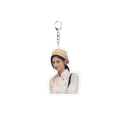 Keychain stand for Ju Jingyi, double-layer, double-sided backpack, cute ornament, desktop decor, birthday gift, one-piece drop shipping
