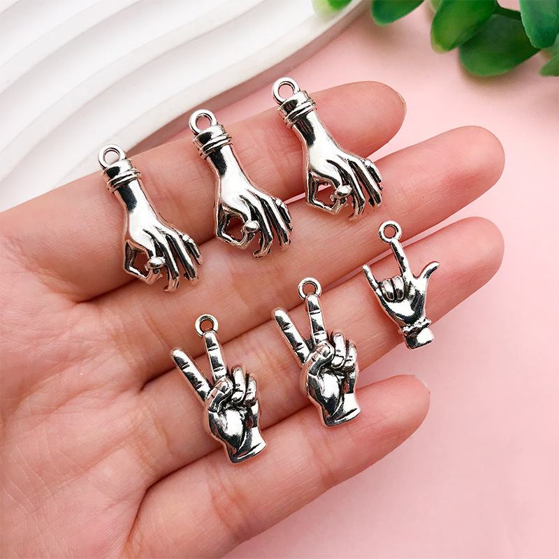3g Weight Pendant, Earring Findings Jewelry Making Type DIY Jewelry Accessories, Bracelets, Necklace Classification 1 Piece Quantity Alloy Material Gesture, Solid Color Pattern Simple Style, Classic Style Style Handmade, Plating Craft 1 Piece Alloy Gesture Solid Color Pendant Earring Findings DIY Jewelry Accessories Bracelets Necklace 7
