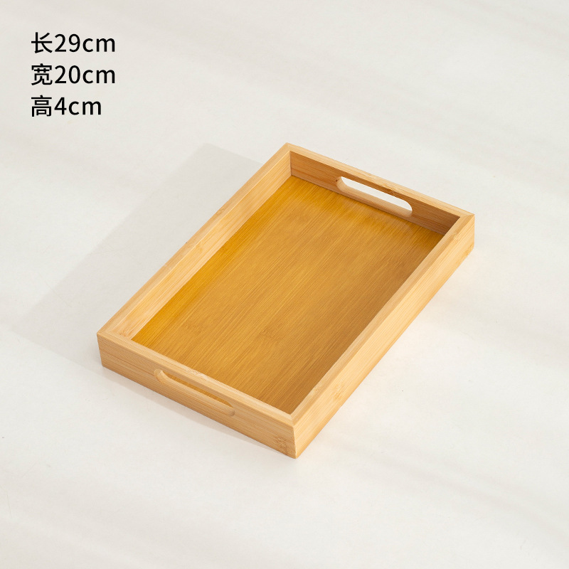 고급 손잡이-29*20*4-대나무 트레이