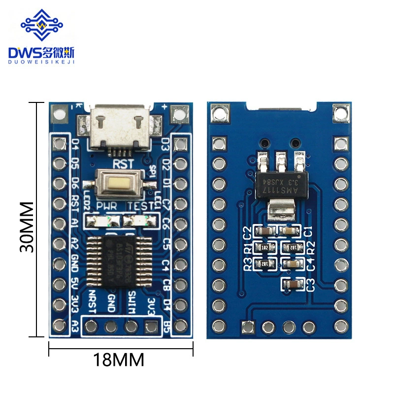 STM8S платформа для электронных разработок минимальная системная плата STM8S103F3P6 однокристальная микрокомпьютерная ячейка базовая плата