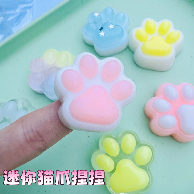 Cross-Border Popular Mini Cat Paw Squishy Small Nose Pendant Slow Rebound Imitation Silicone Children's Stress Relief Trendy Toy Cross-Border Popular Mini Cat Paw Squishy Small Nose Pendant Slow Rebound Imitation Silicone Children's Stress Relief Trendy Toy