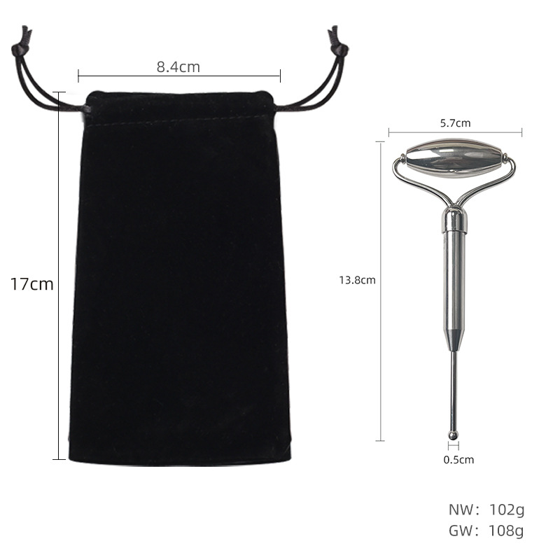 El masajeador de rodillos de acero inoxidable de venta caliente puede imprimir el fabricante de barras de belleza de rodillos de acero inoxidable LOGO304