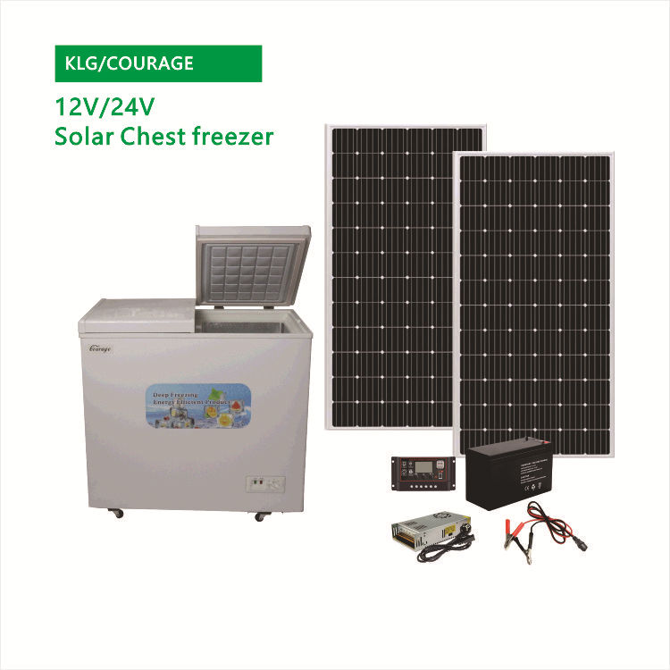 Solar Horizontal Refrigerated Freezer 220L Household Top-Opening Dual-Temperature Freezer Commercial Foam Door Freezer