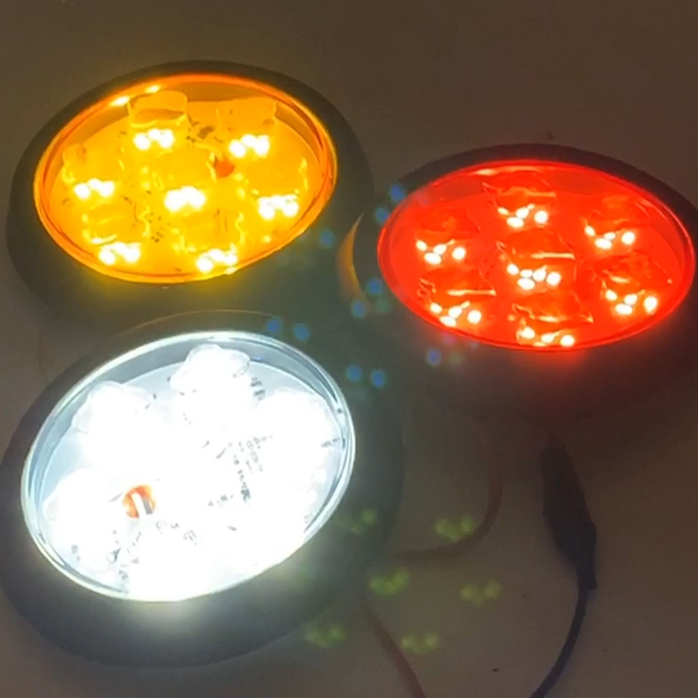 Lámpara redonda de plástico lámpara redonda de silicona 24V lámpara redonda camión lámpara redonda LED