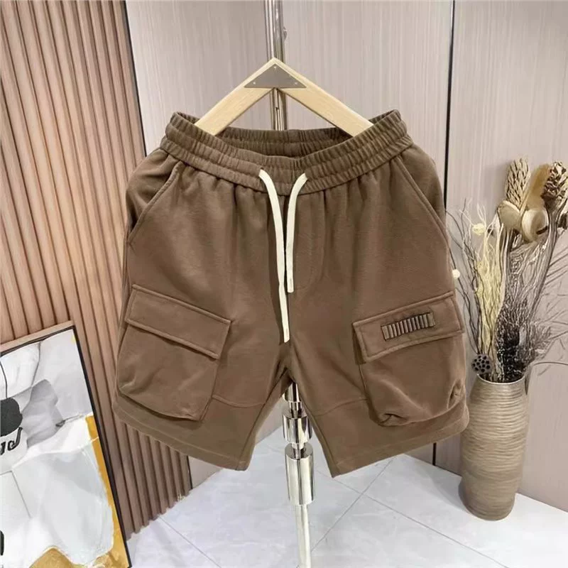 Шнурки средние штаны модные дикие удобные шорты Summer прилив свободные укороченные брюки мужские новые эластические талии