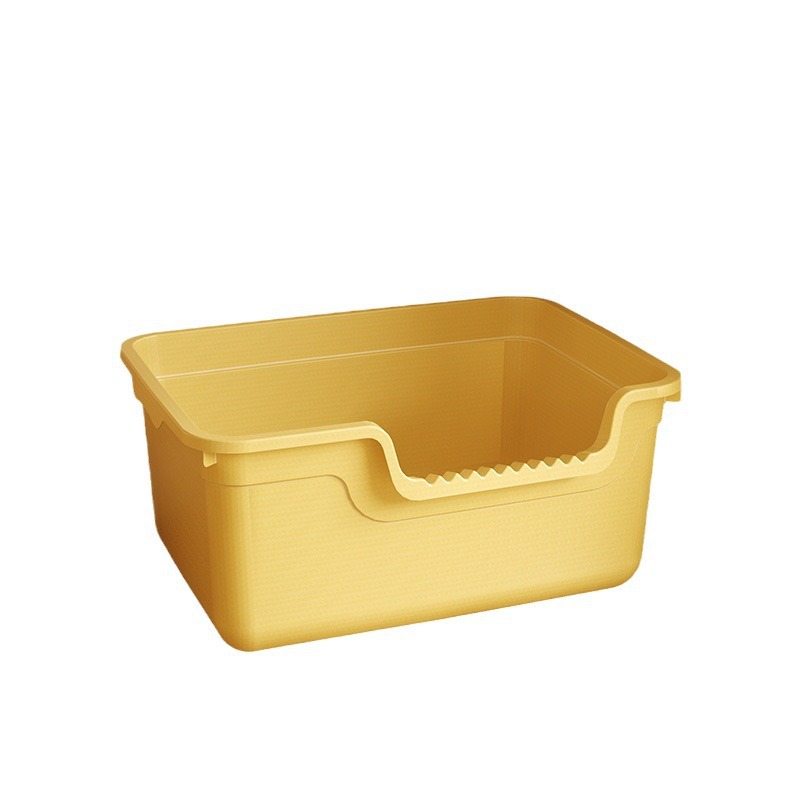 La caja de arena para gatos es de gran tamaño, gruesa, semicerrada, antisalpicaduras externas, inodoros para gatos jóvenes, suministros para gatos domésticos, nueva caja de arena para gatos al por mayor