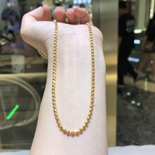 18k金不脱芯幻影项链au750彩金百搭时尚礼金项链水贝厂家爆款批发