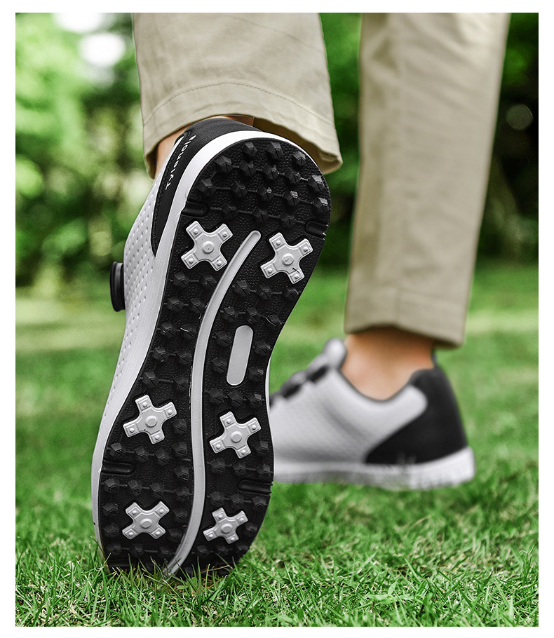 New Golf Couple Outdoor Casual Sports Anti breathable Grinding Nail Shoes_voghion.com