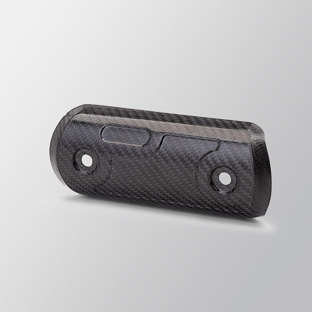 Motorcycle Exhaust Pipe Universal M Carbon Fiber Heat Insulation Board Anti-scalding Cover Protective Shell 450SR Race 800 Z900
