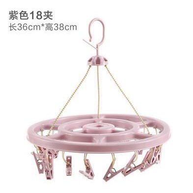 Engrosado 32-clip multi-clip de ropa clip rack de secado percha multifuncional Hotel percha de plástico calcetines de secado domésticos