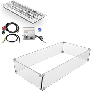 Camping Double-Head Constant Temperature Japanese Grilled Fish Galvanized Pulse Stainless Steel Removable Commercial Gas Stove Set Wholesale