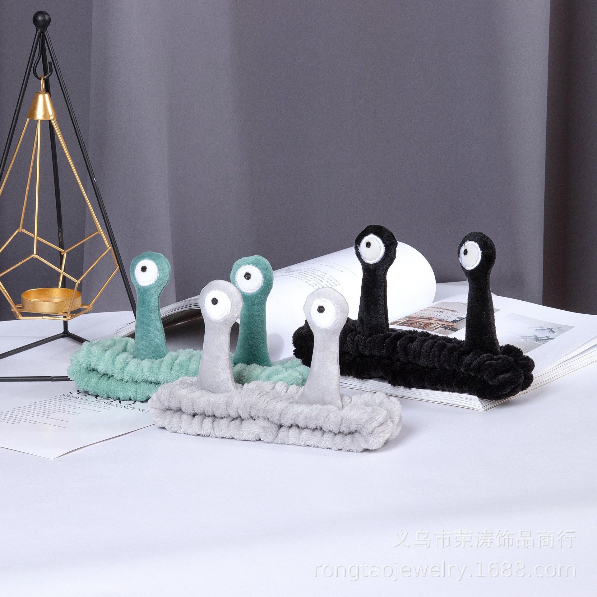 Corea del Sur Caracol de dibujos animados gran tentáculo lindo divertido creativo venta lindo lavado de cara banda de pelo Internet celebridad lavado diadema