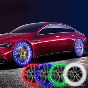 Avtomobil Günəş Təkər Klapan Lampası Motosiklet LED Təkər Bəzək Flaş İşığı