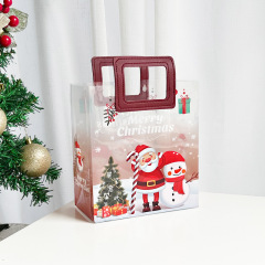 現物卸売りクリスマスギフトバッグプレゼント袋透明袋平安夜手提げ袋キャンディーリンゴ包装