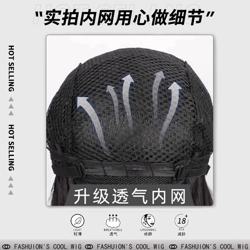 跨境直销男士日常锡纸烫莱斯利卷微分碎盖款自然仿真短发假发男生|undefined