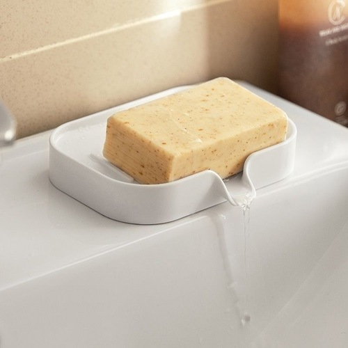 Soap box soap storage rack wall-mounted no-punch creative drain rack no water accumulation diversion drainage table wall dual-purpose