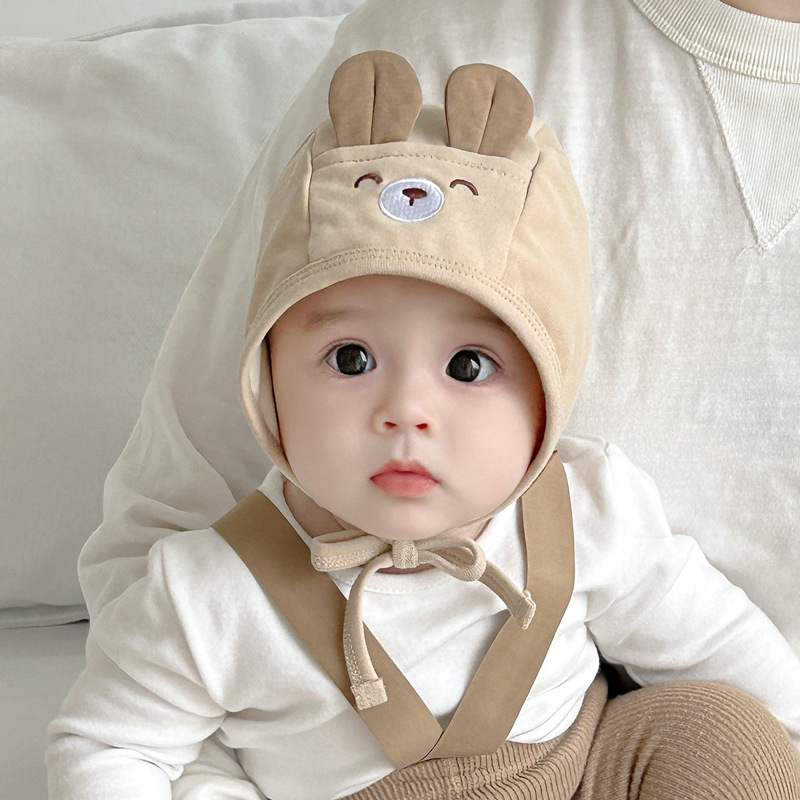 Gorros para bebés y niños pequeños, sombreros para los oídos, modelos delgados de primavera y otoño para bebés, hombres y mujeres lindos y súper lindos, gorras de neumáticos para recién nacidos