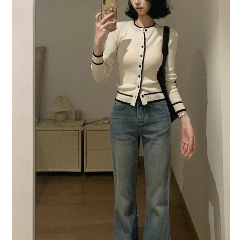 时髦复古法式小香风针织开衫外套女秋季穿搭慵懒风软糯打底衫上衣|undefined