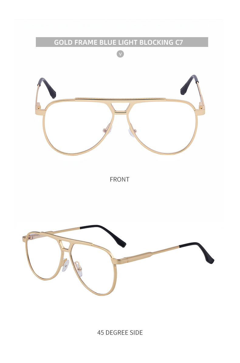 Steampunk Piloten-Sonnenbrille Oval für Herren 2026 Luxusmarke Vintage Punk Metall Outdoor Sonnenbrille für Männer Trendige Doppelbalken-Brille – Detail 21