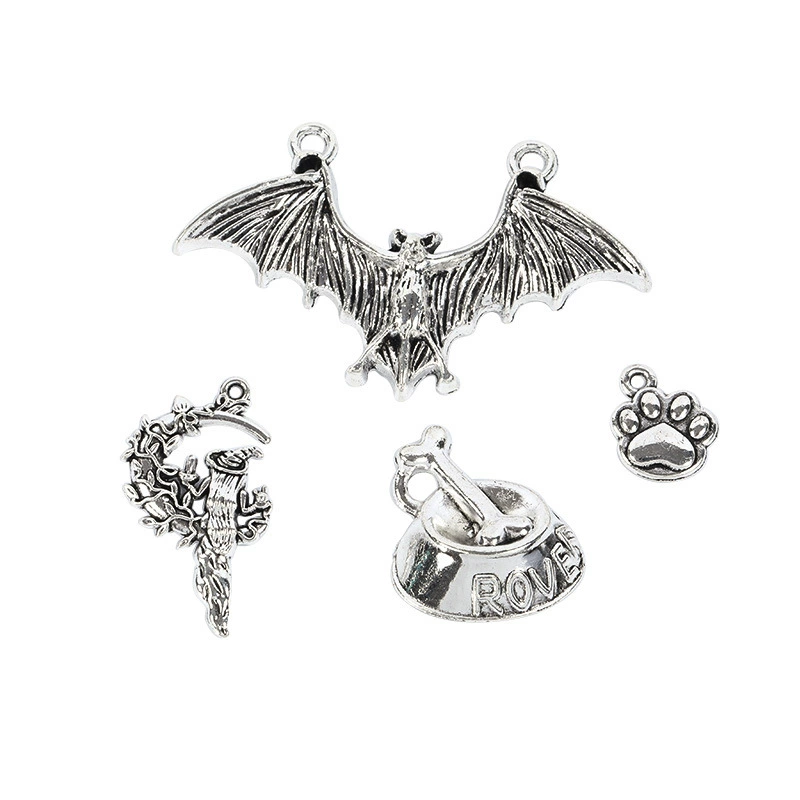 Оптовая продажа животных серии кошачий коготь летучая мышь собака кость собака чаша DIY ювелирные аксессуары из сплава