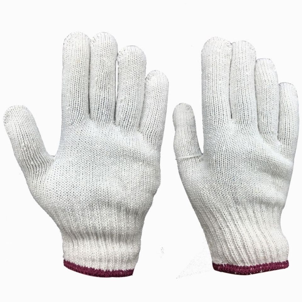 线手套加厚耐磨尼龙棉纱防滑棉线批发干活工业针织园艺男劳保手套