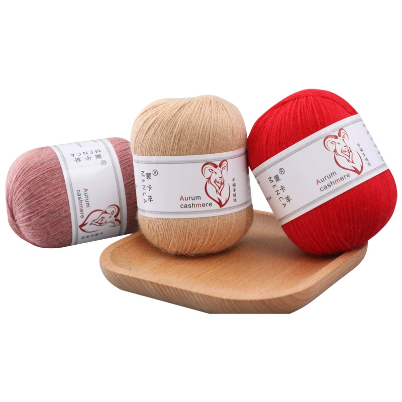 Пряжа со смесью кашемира (Aurum cashmere), для ручного вязания, клубок 50 г, мягкая тонкая