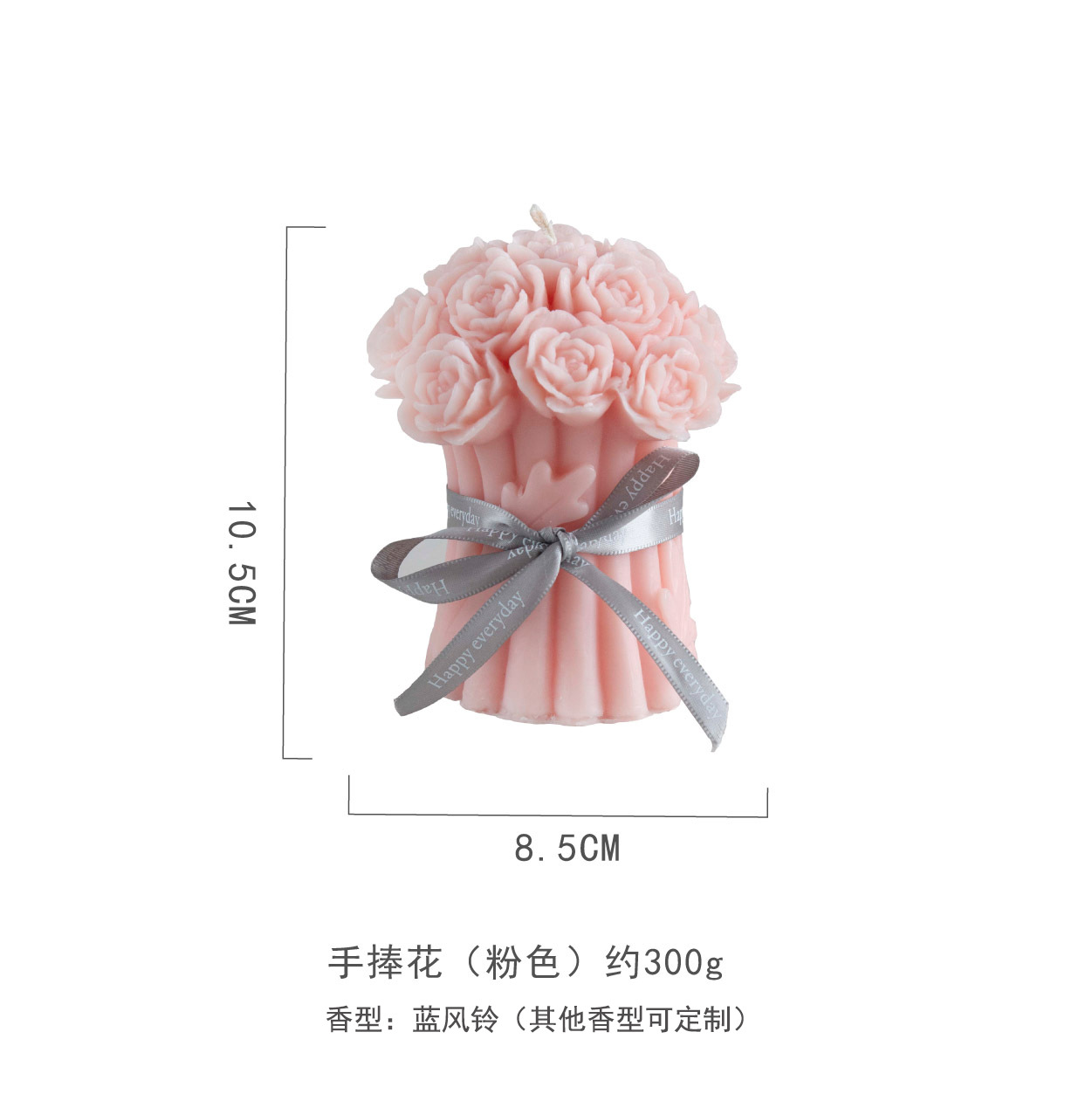 Venta caliente ramo forma vela dulce lindo regalo de boda decoración del hogar regalo decoración caliente-venta al por mayor